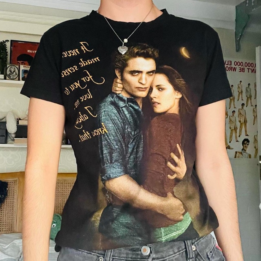 Genuine Twilight Black Graphic Photo Print Tee